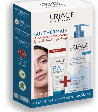 uriage coffret creme lavante 500 ml + lait veloute 200