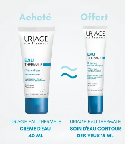 uriage creme d eau leger 40 ml + eau thermale contour