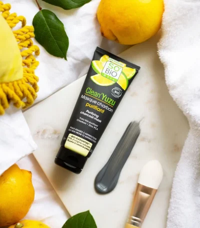 so'bio yuzu masque charbon purifiant 75 ml