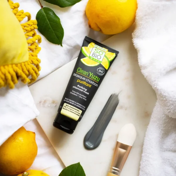 so'bio yuzu masque charbon purifiant 75 ml