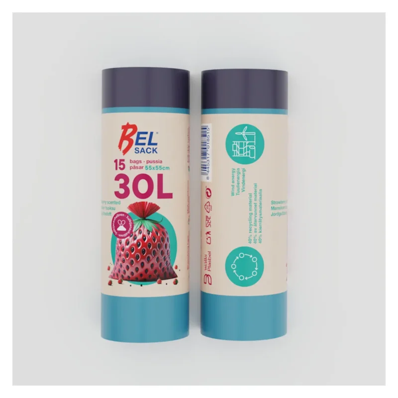 bona 15 sac poubelle parfume rouge 30l