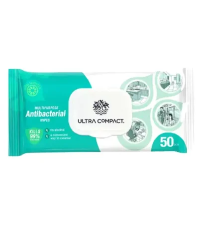 lingettes antibacterielles 50 pcs