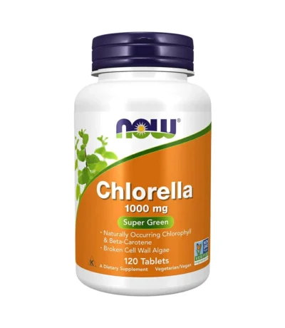 now foods certified organic chlorella 1000mg 120 tablets
