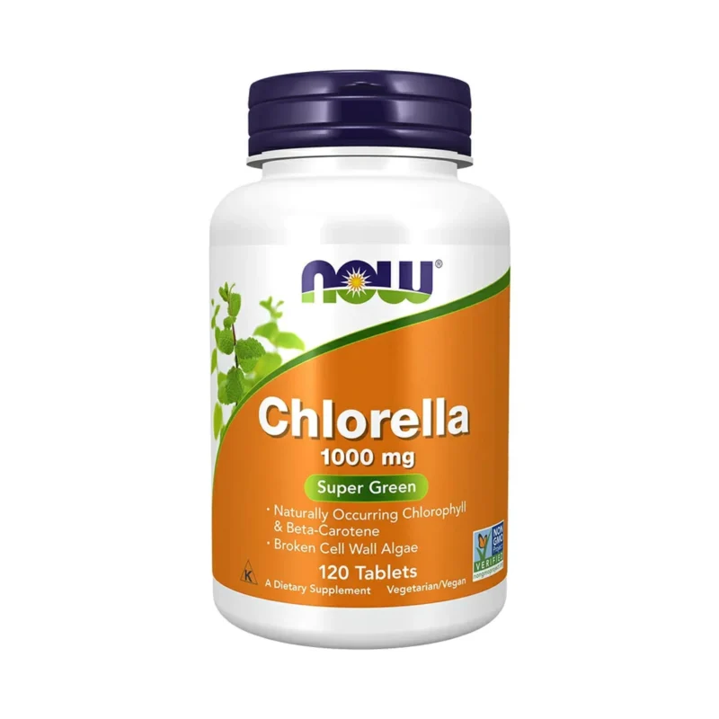 now foods certified organic chlorella 1000mg 120 tablets