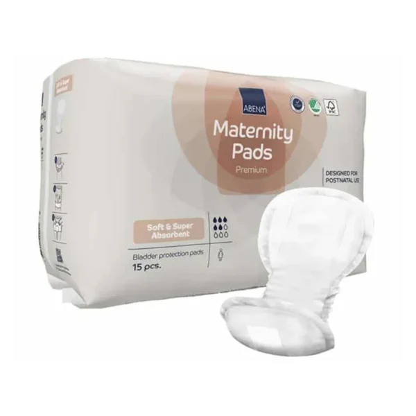 abena serviette de matenite 15 serviettes