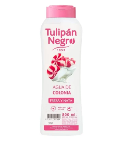 tulipan negro eau de cologne fraise et creme 800 ml