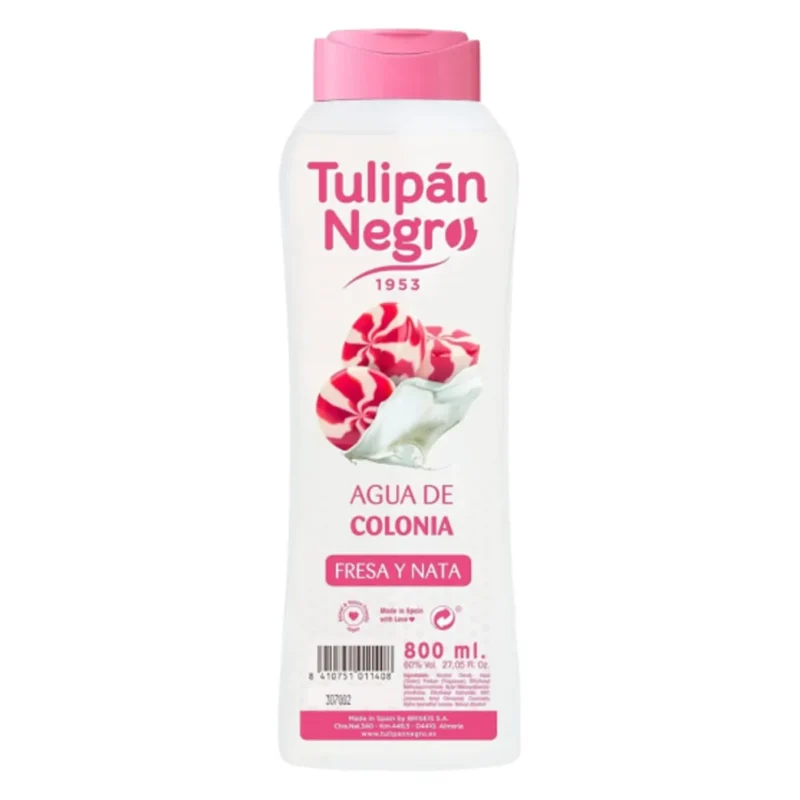 tulipan negro eau de cologne fraise et creme 800 ml