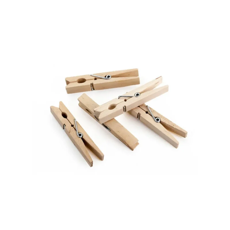 tonika pinces a linge en bois 12pcs