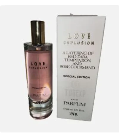 zara parfum love explosion a layering of red zara temtation and rose gourmand 80ml