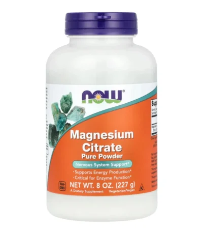 now foods poudre de citrate de magnesium 8 oz en poudre