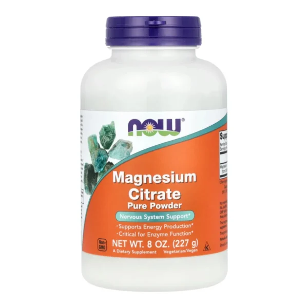 now foods poudre de citrate de magnesium 8 oz en poudre