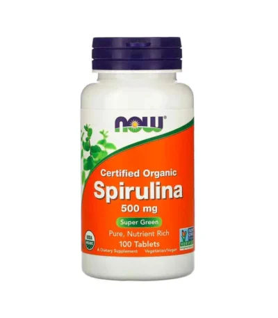 now foods spirulina 500 mg 120 capsules