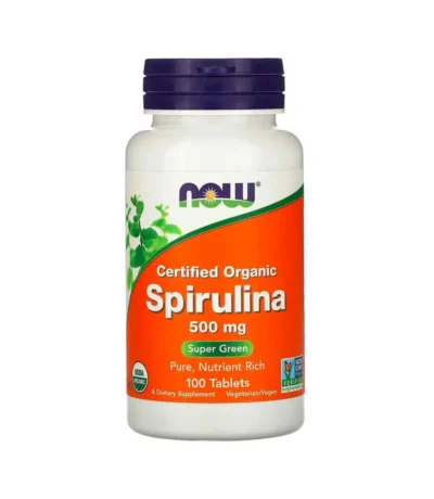 now foods spirulina 500 mg 120 capsules