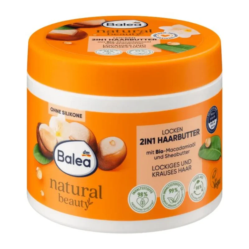 balea natural beauty beurre pour cheveux boucles 2in1 300 ml