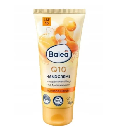 balea creme pour les mains q10 a l'huile d'abricot et spf15