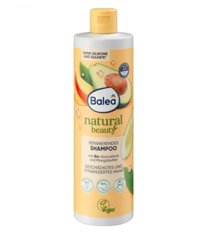 balea natural beauty shampoo en huile d´avocat et beurre de mangue 400ml
