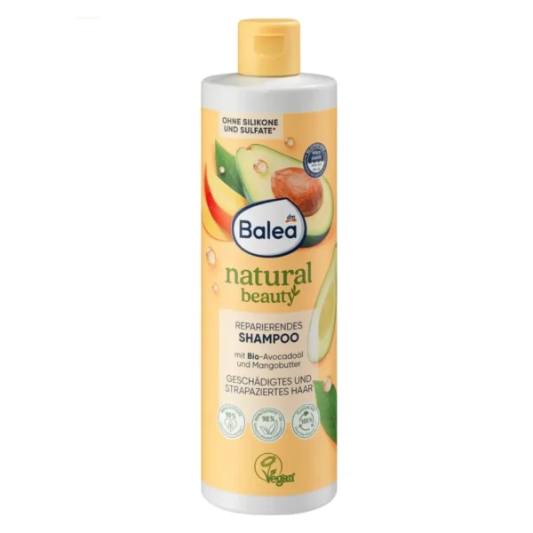 balea natural beauty shampoo en huile d´avocat et beurre de mangue 400ml