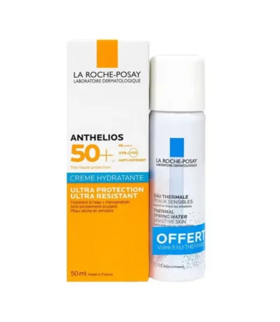 la roche-posay anthelios creme matifiante + eau thermale pack