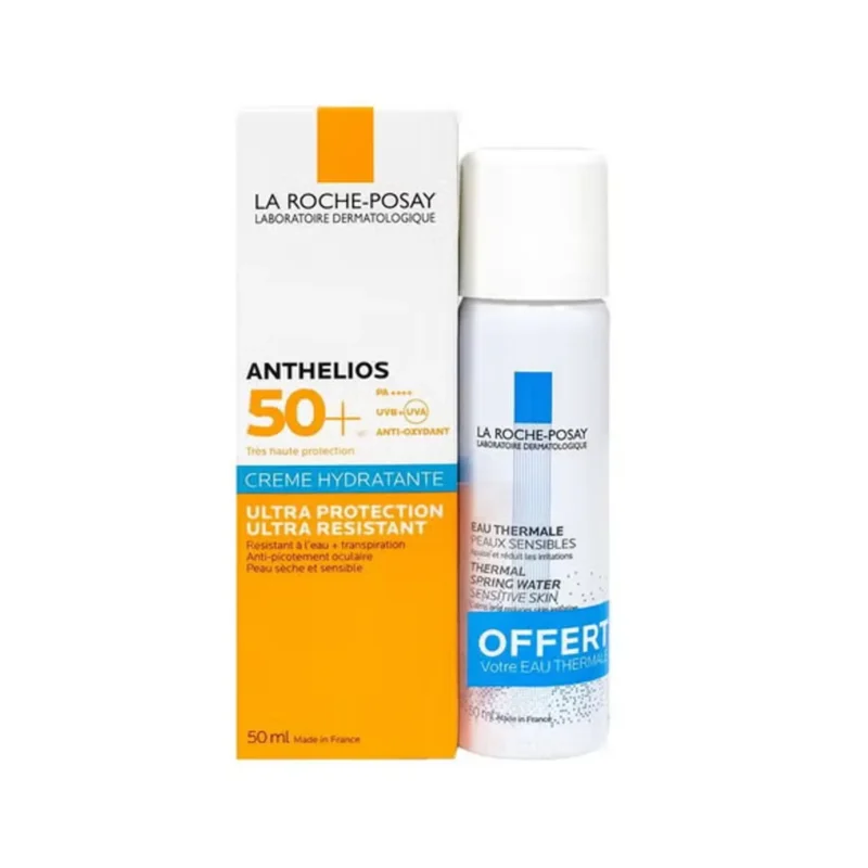la roche-posay anthelios creme matifiante + eau thermale pack