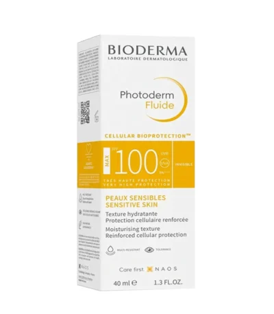 bioderma photoderm max fluide spf100+ sebium h2o 100 ml