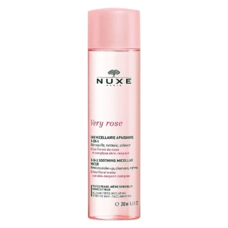 nuxe very rose eau micellaire 3-en-1 ps 200 ml