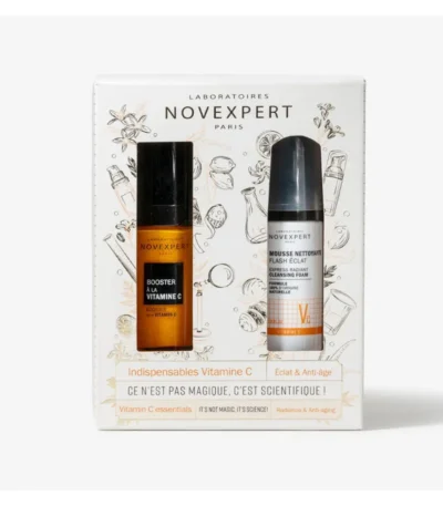 novexpert duo pack serum booster vit c + mini mousse