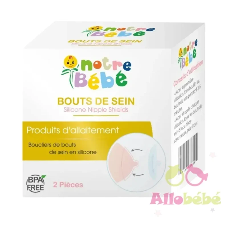 notre bebe bouts de sein 2 pcs