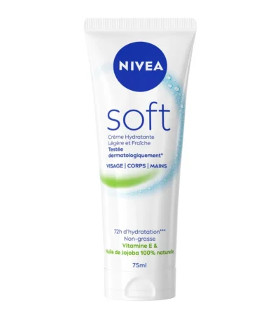 nivea soft creme de soin multi – usage hydratante 48 h – 75 ml
