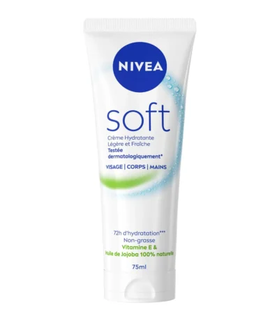 nivea soft creme de soin multi – usage hydratante 48 h – 75 ml