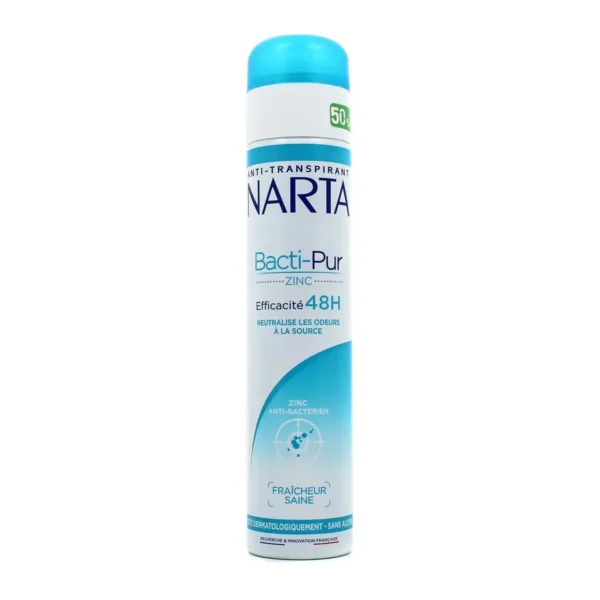 narta bacti – pur zinc efficacite 48 h – 200 ml