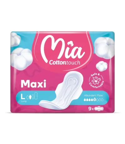 mia serviettes hygieniques long x9