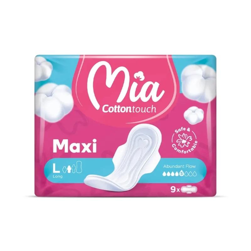 mia serviettes hygieniques long x9