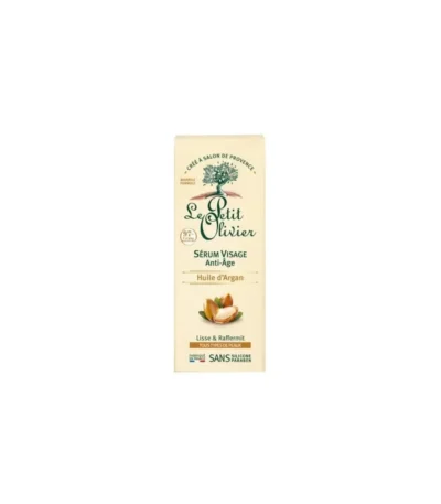 le petit olivier serum visage anti-age a huile d argan 30 ml