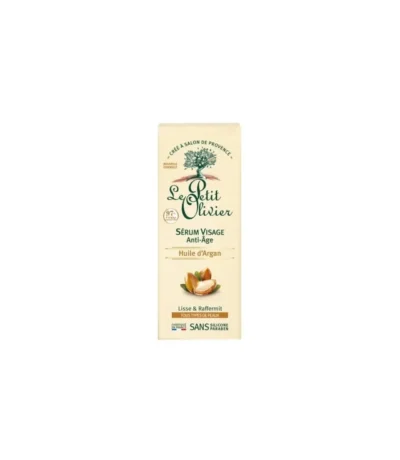 le petit olivier serum visage anti-age a huile d argan 30 ml