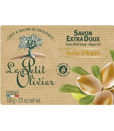 le petit olivier savon extra doux – huile dargane 100 g