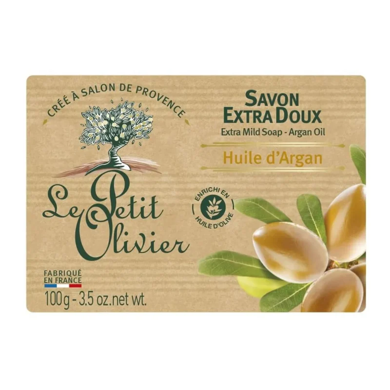 le petit olivier savon extra doux – huile dargane 100 g