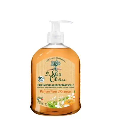 le petit olivier savon liquide marseille fleur d&rsquo;oranger 300 ml