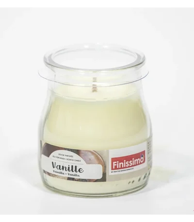 finissimo bougie parfumee vanille pot en verre