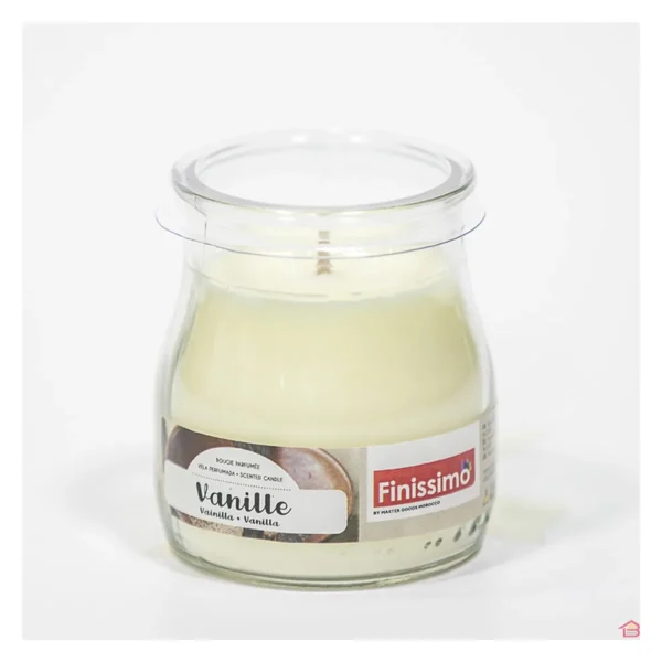 finissimo bougie parfumee vanille pot en verre