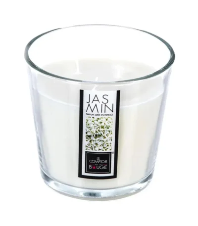 finissimo bougie parfumee jasmin pot yaourt en verre