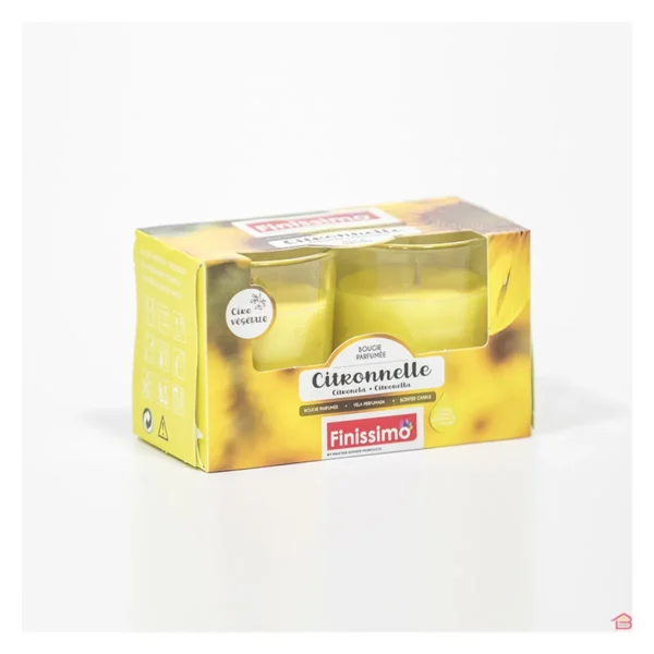 finissimo bougie citronnelle verre