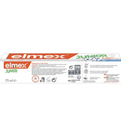 elmex dentifrice junior 6 – 12 ans 75 ml