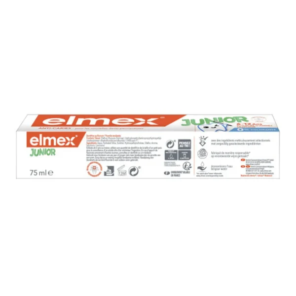 elmex dentifrice junior 6 – 12 ans 75 ml