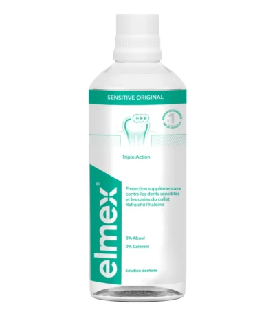 elmex bain de bouche sensitive 400 ml