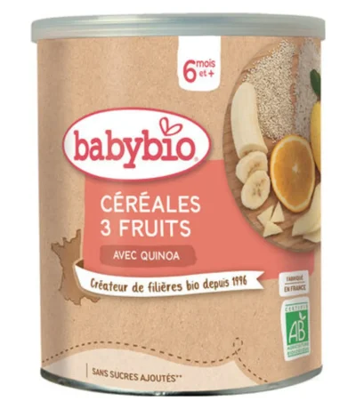 babybio cereales 3 fruits