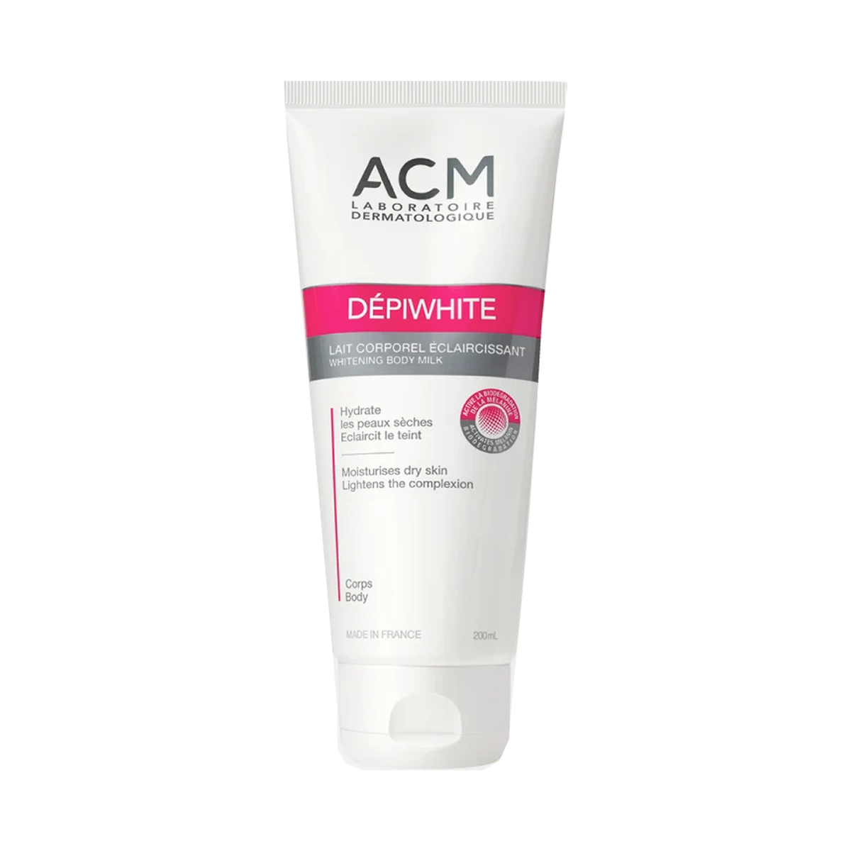 acm depiwhite lait corporel eclaircissant 200 ml