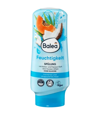 balea apres-shampooing hydratant coco et papaye – flacon bleu 300 ml
