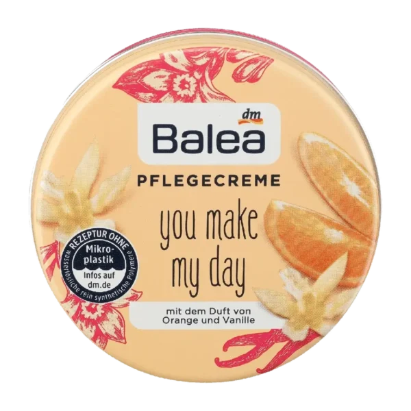 balea creme you make my day orange et vanille