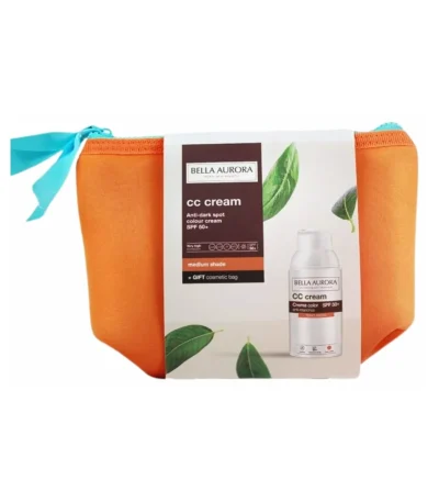 bella aurora cc creme medium spf50+ 30 ml + trousse