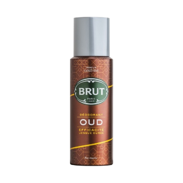 brut deodorant spray oud efficacite longue duree 200 ml